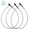 Ti Xỏ Đầu Nhọn 7 inch Màu Đen