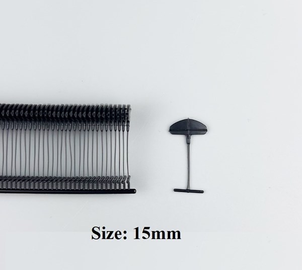 Ti Bắn Nhuyễn Đầu Bán Nguyệt 15mm Màu Đen