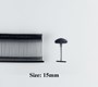 Ti Bắn Nhuyễn Đầu Bán Nguyệt 15mm Màu Đen