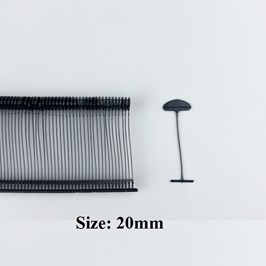 Ti Bắn Nhuyễn Đầu Bán Nguyệt 20mm Màu Đen