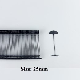 Ti Bắn Nhuyễn Đầu Bán Nguyệt 25mm Màu Đen