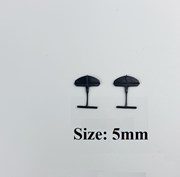 Ti Bắn Nhuyễn Đầu Bán Nguyệt 5mm Màu Đen